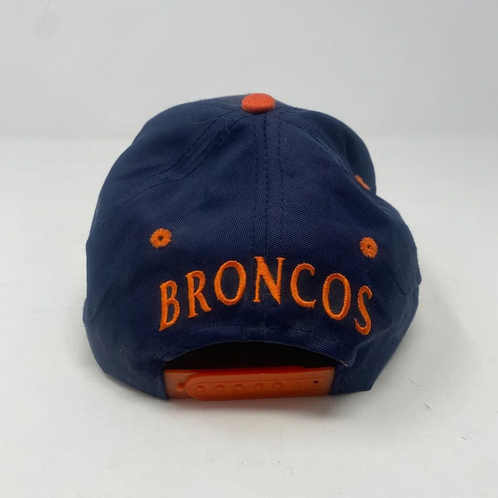 Denver Broncos Vintage Twins Enterprise Snapback Cap‎ Hat Blue and Orange